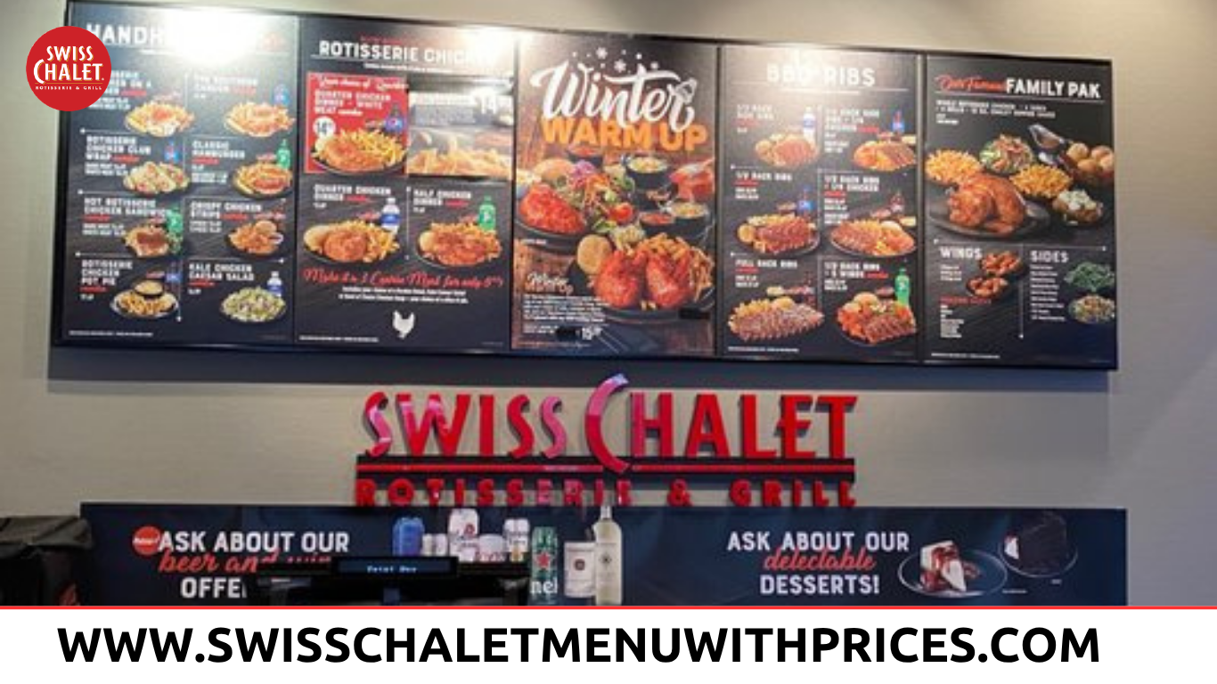 swiss chalet menu with prices
